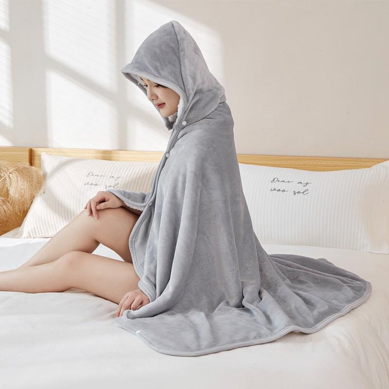 Manta Xale de Flanela Aconchegante para Crianças: Capa Quente para Sesta e Ar Condicionado para Outono/Inverno