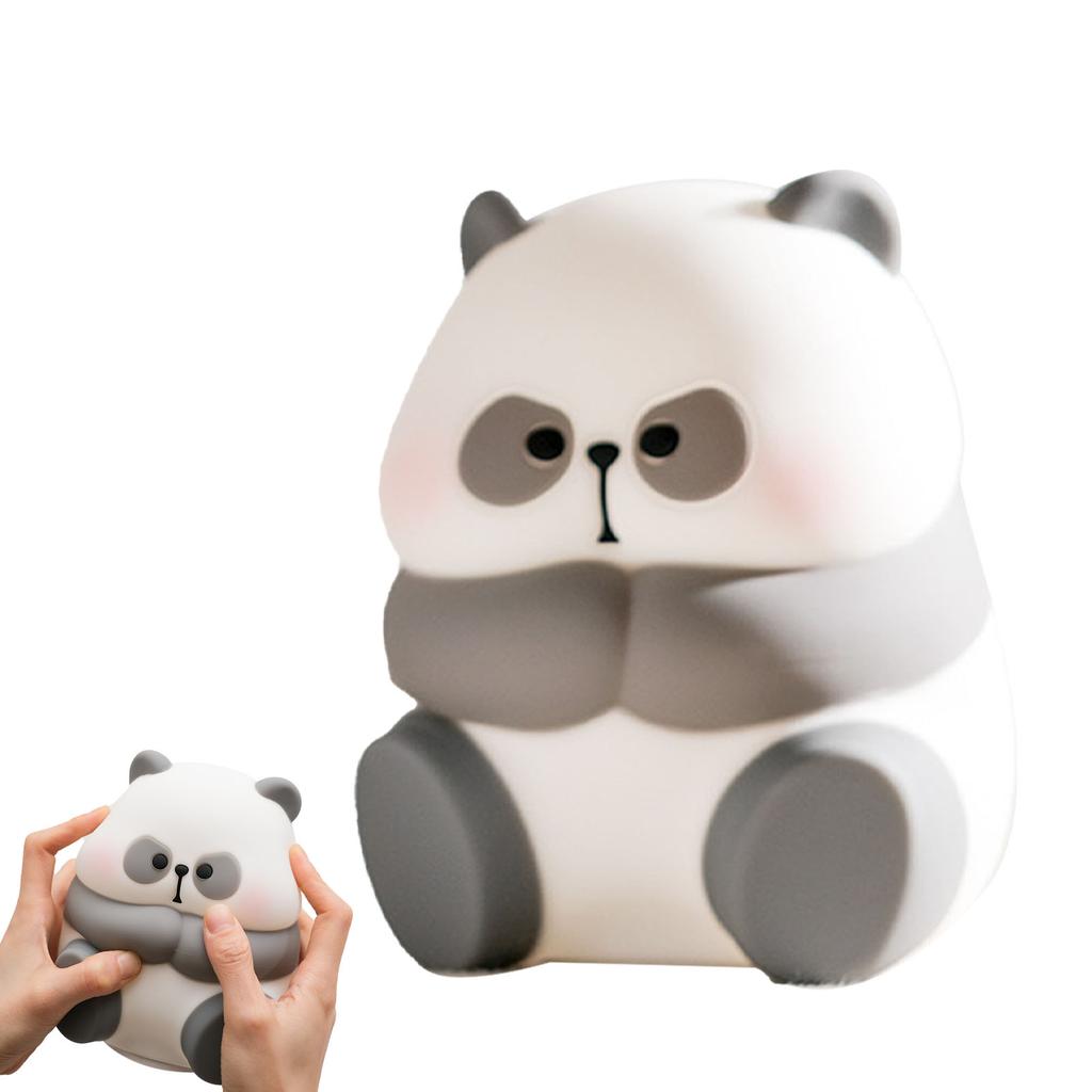Pat Light Tap Night Light Cute Cartoon Soft Silicone Stress Relief Tap Light Toy with Battery for Bedroom