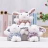 Plush Bunny Keychain With Dot Pattern For Kids And Collectors