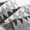 Kids' Diamond Knit Scarf - Parent-Child Style, Warm & Windproof for Autumn/Winter Korean Style.