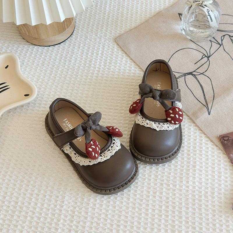 

New Spring Summer Leather Shoes for Girls, Soft Soles, Non-slip, Princess Performance Dance, Baby Walking Shoes, Fashionable 24