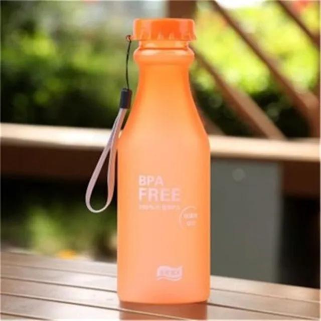 

2025 Candy-Colored Frosted Leak-proof Plastic Portable Non-breakable Soda Bottle Sealed Water Cup Beverage Water Bottle 0.45L