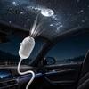 Underwater World Projection Lamp 2 In 1 Star Projector Night Light, USB Aurora Moon Scene with Starry Sky Light Remote Control, 360 Degree Flexible