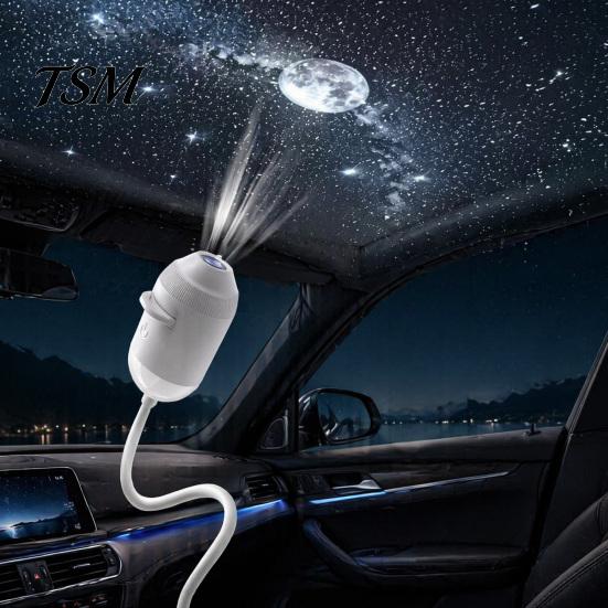 Underwater World Projection Lamp 2 In 1 Star Projector Night Light, USB Aurora Moon Scene with Starry Sky Light Remote Control, 360 Degree Flexible