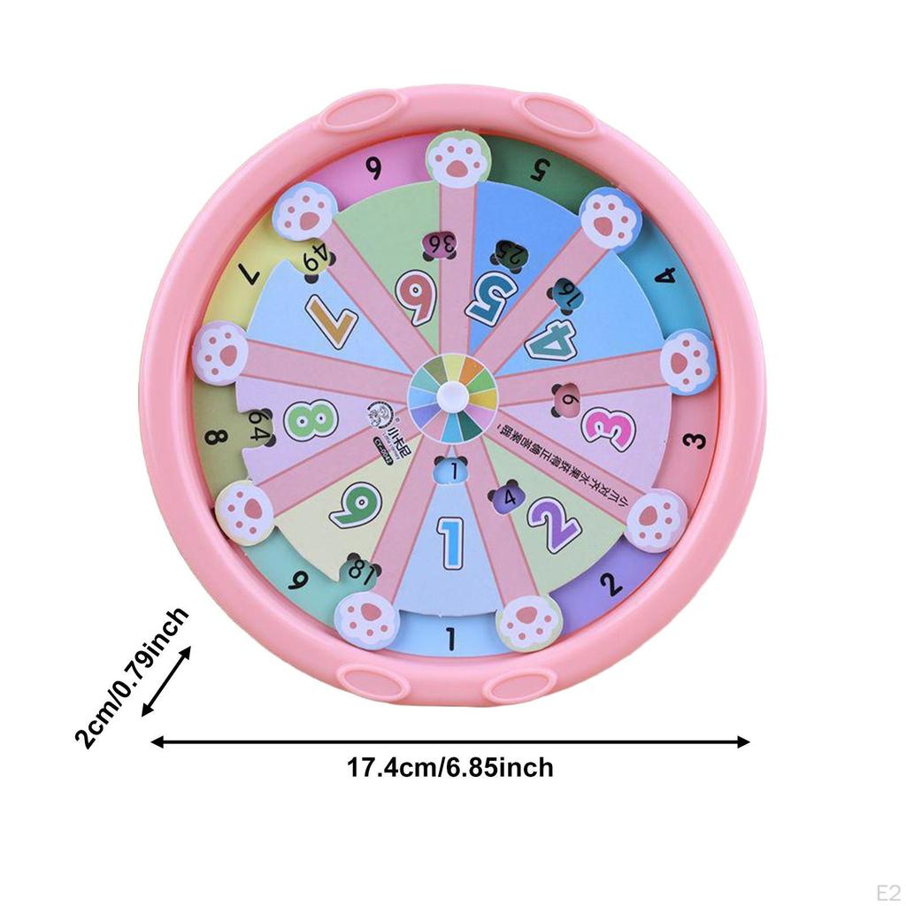1-9 Multiplication Turntable Toy Math Manipulatives Educational Rotating Wheel for Classroom