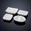 Zhi Shi White Ceramic 3-Compartment Sauce Dish