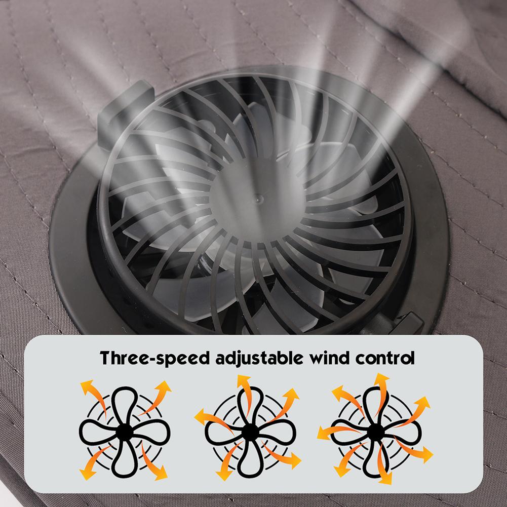 Wide Brim Solar Fan Hat UV Resistant Lightweight Rechargeable Sun Hat with 2 Solar Fan Fisherman Hat for Outdoor Hiking Camping