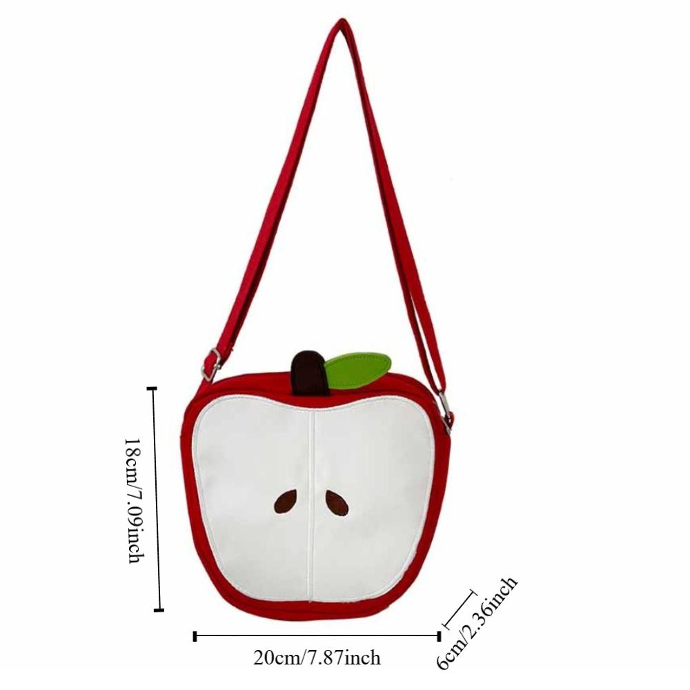 Harajuku Fruits Shape Crossbody Bag Message Bag Mobile Phone Pack Funny Shoulder Bag Male