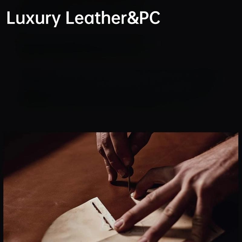 Stötsäkert mobilskal i läder för Huawei Mate 70 Pro Plus 70 RS Matt skarvning Plätering Hårt skal för Huawei Mate 60 50 40 30 Pro