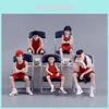 Popular Slam Dunk Handmade Figurines Shohoku Five Sakuragi Hanamichi, Rukawa Kaede, And Mito Mitsui Models For Boys