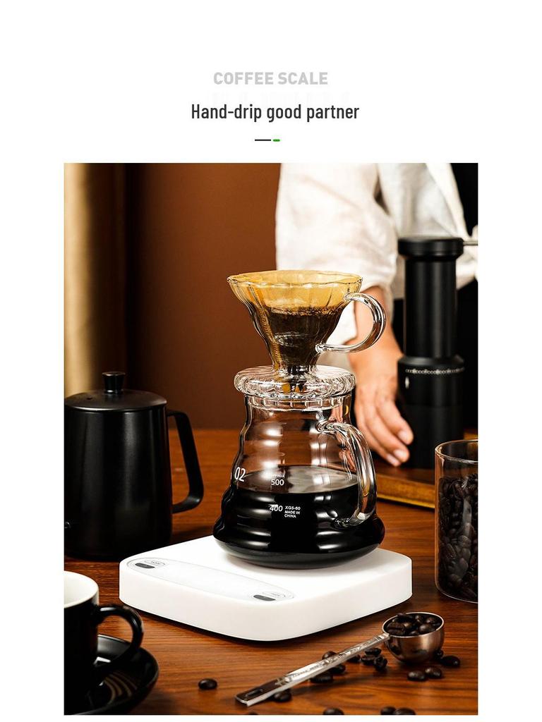 Chytrá kuchyňská váha dobíjecí přes USB: Kompaktní nástroj pro výživu kávy a jídla pro pohodlné pečení.