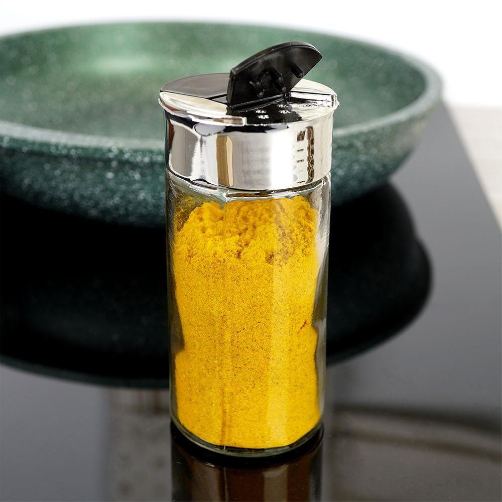 Spice container with strainer, glass, 100 ml