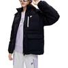Fila Fusion Logo Print Fashion Casual Warm Hooded Down Jacket Women outerwear Deep-Black T11W241911FBK