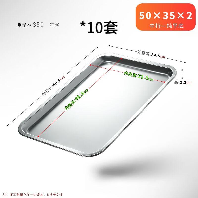 Commercial Stainless Steel Deep Rectangular Serving Tray