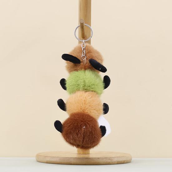 Cuddly Insect Plush Keychain Soft Stuffed Animal Keyring Emotional Support Toy for Stress Relief And Comfort Playful Cuddle Buddy for Kids