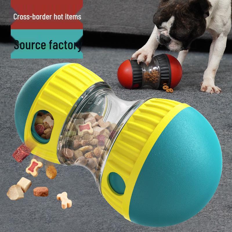 Interactive Slow Feed Dog Toy - Rolling Food Ball for Training