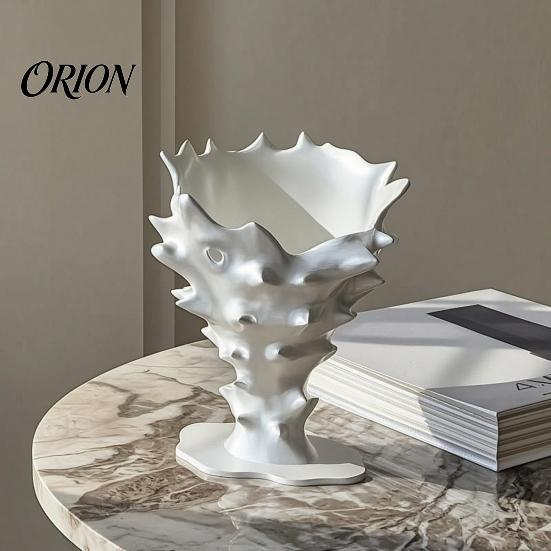Non Fragile Tabletop Vase Creative 3D Printed Flower Vase, Modern Decorative Minimalist Container, Elegant Aesthetic for Living Room Artistic