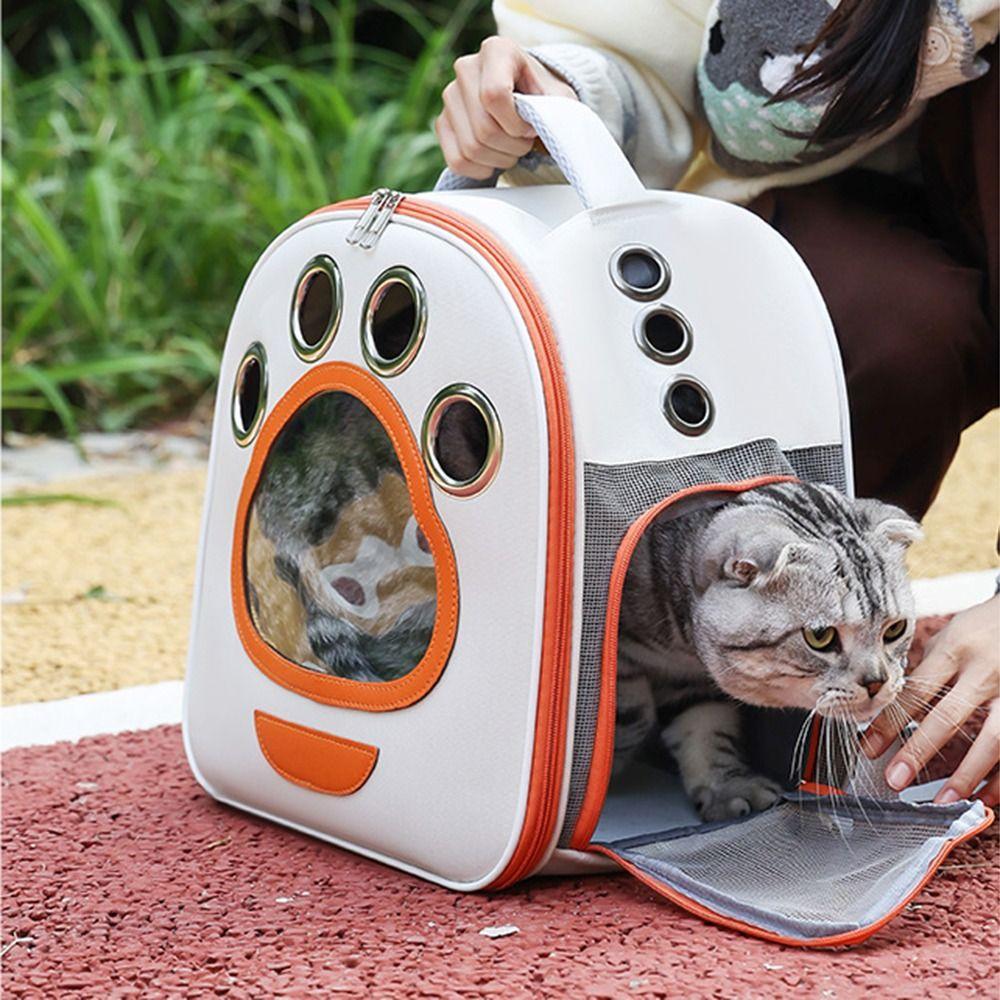 Breathable Pet Backpack Lightweight Portable Pet Bag Convenient Travel Cat Carrier Outdoor Travel