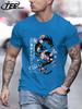 Sakura Tokyo Dragon Print Men TShirts Cotton Crewneck Vintage Short Sleeve Fashion Summer Top Unisex Sports AllMatch Clothing