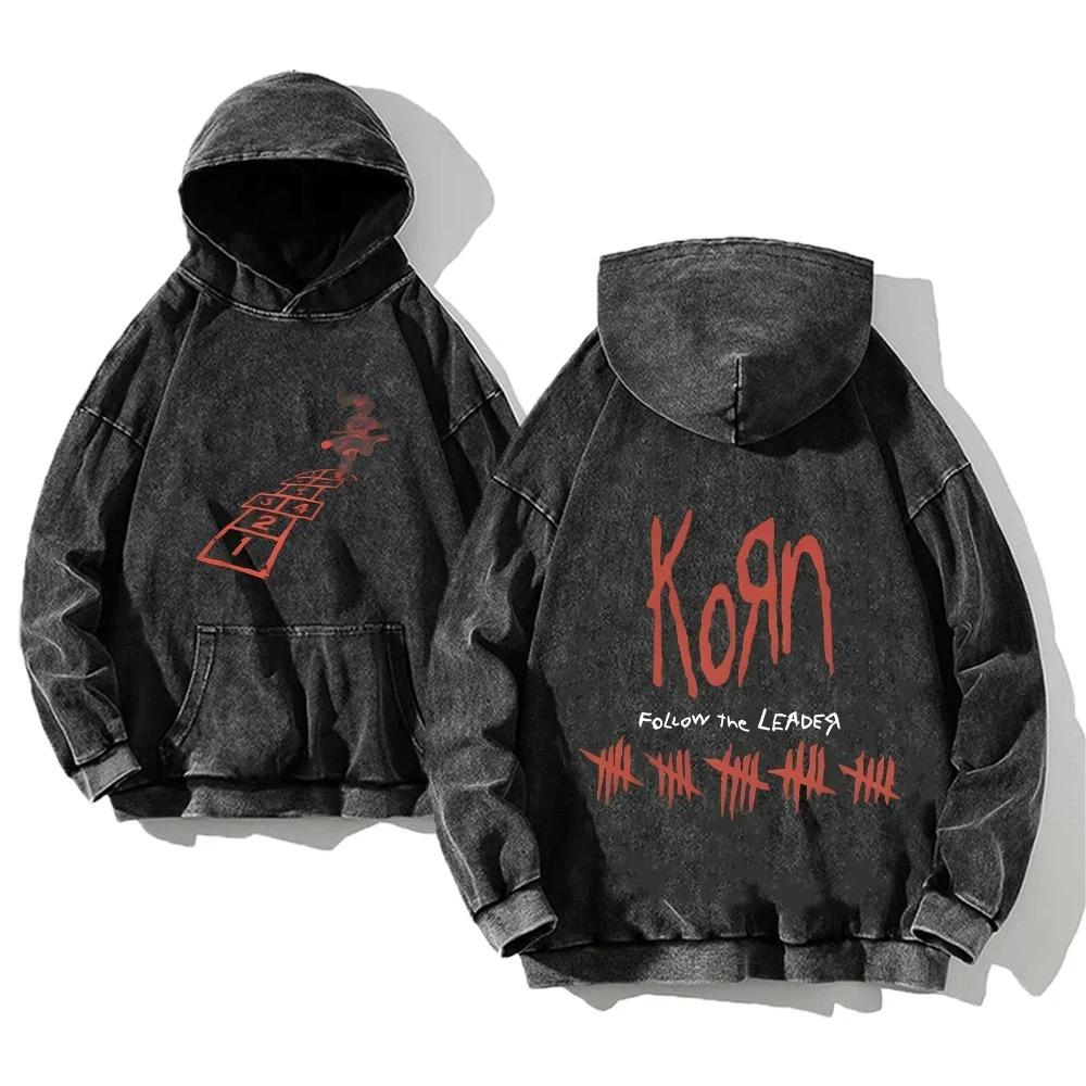 Retro Fashion Graphic Print Hip Hop Hoodie for Men Y2k Punk Casual Loose Pullover Women Streetwear Sweatshirt Hoodies