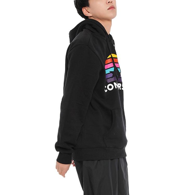 Men's Converse Planet Set Po Athleisure Casual Sports Printing Knit Black 10018993-A01