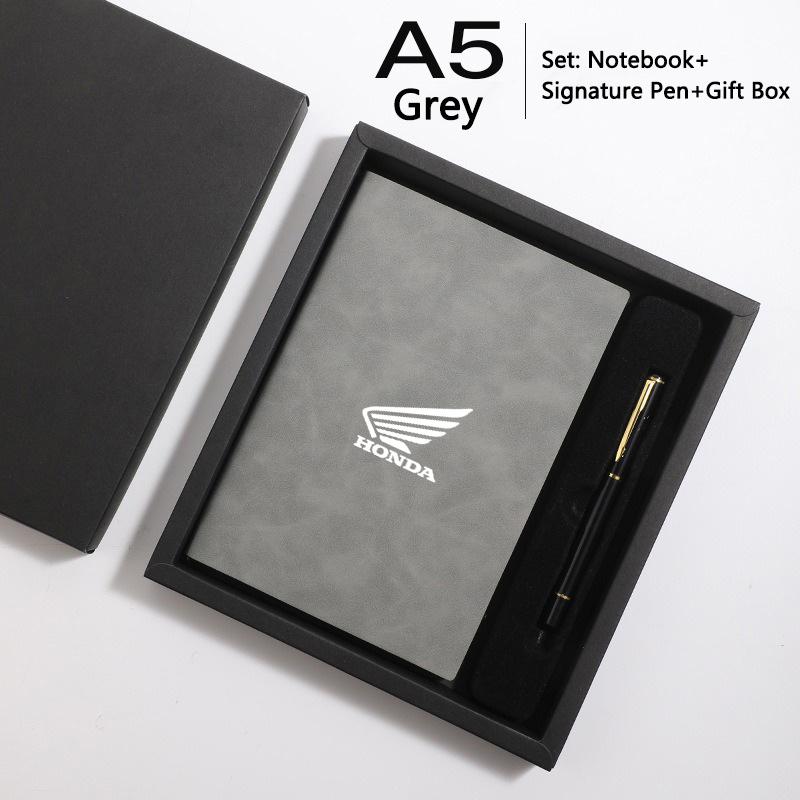 A5 Notebook+Signature Pen Gift Box Set Customized Gift Box For Honda Civic FIT Accord Prelude CRV 5th City CRZ CRX Jazz Sticker