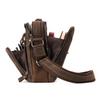 Men's Retro Genuine Leather Messenger Bag - Casual Large Capacity Shoulder Bag