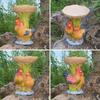 Garden Animal Resin Bird Feeder With Decorative Sculpture For Outdoor Water Features