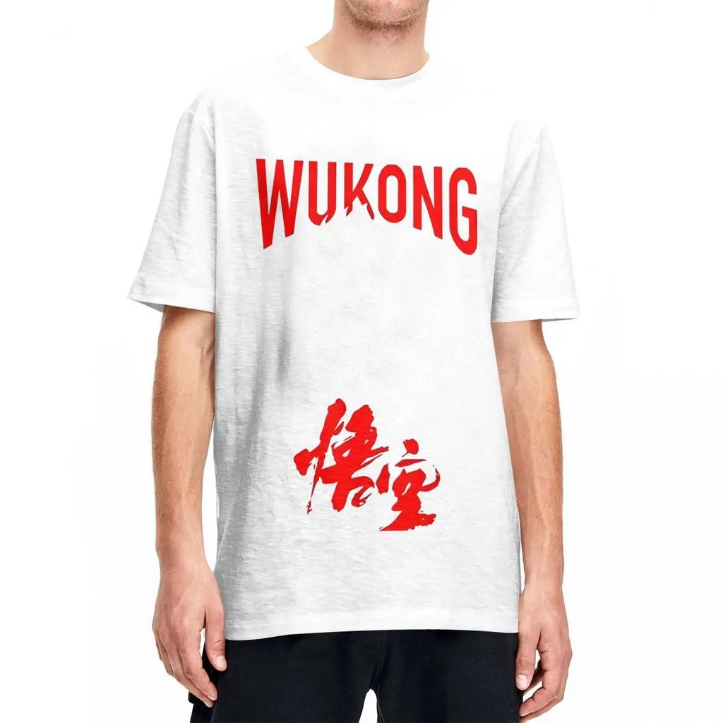 Vintage T-Shirt Black Myth Wukong Game 2024 Cotton T Shirts Trendy Cool Tee Shirt for Male Summer Y2K Basic Short Sleeve Clothes