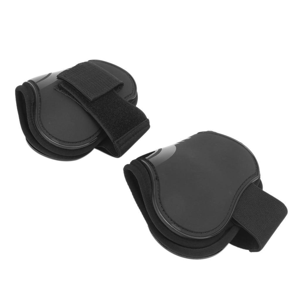 4pcs Horse Tendon Boots Protective Lightweight and Adjustable Boots for Horse JumpingBlack Set of 2