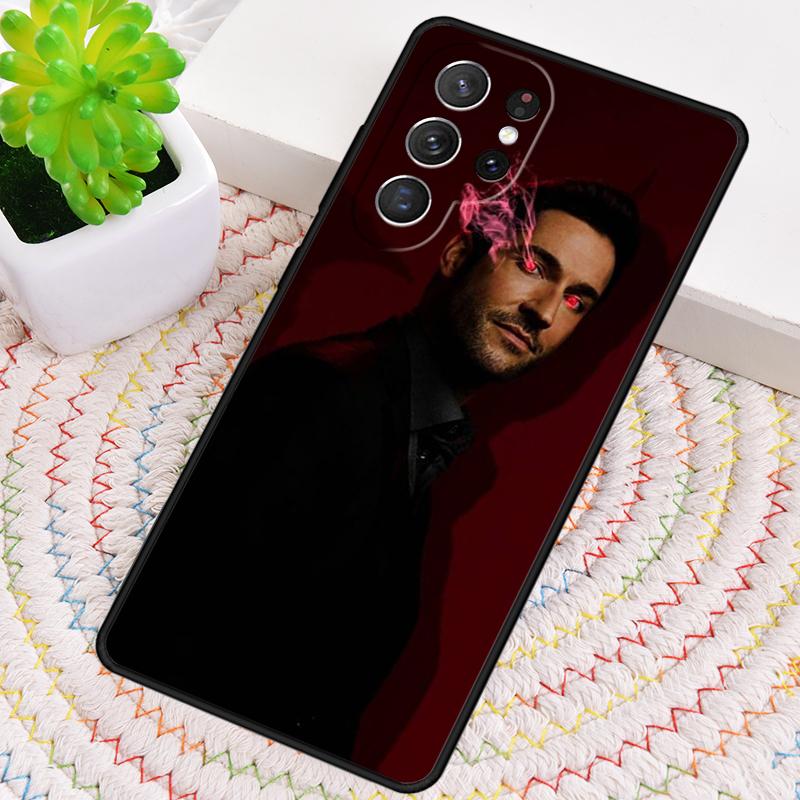 Lucifer Morningstar Silicone Phone Case For Samsung Galaxy note 10 pro S26 S25 S24 S23 S22 S21 Plus S25Ultra Capa Cover