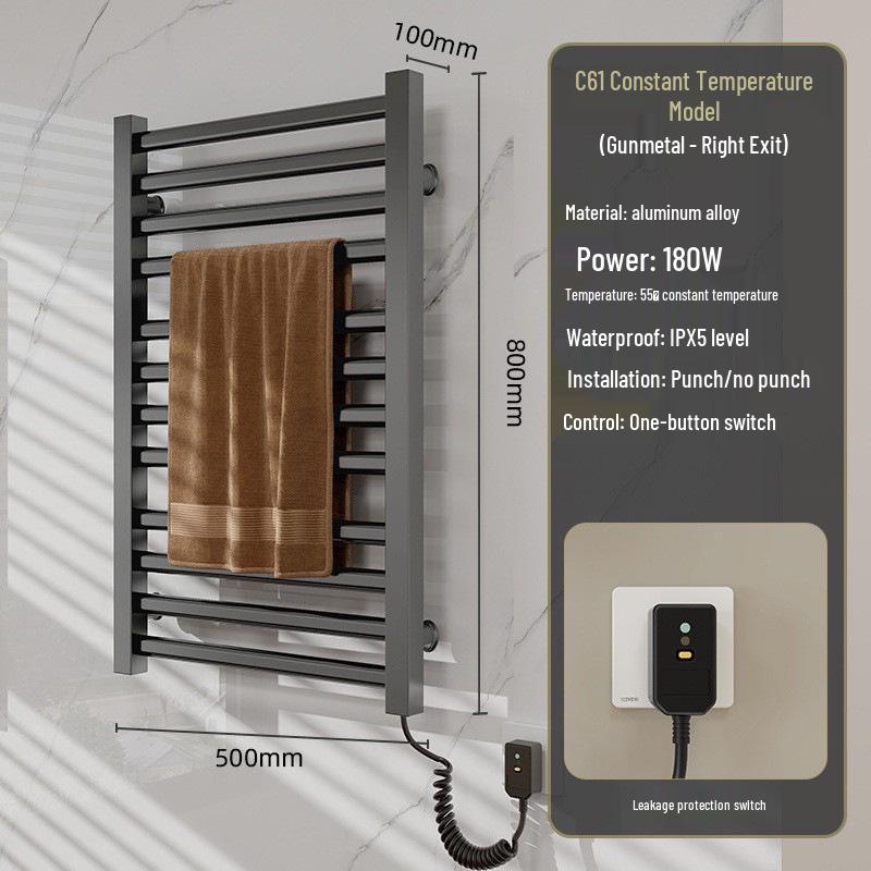 

Умная электрическая сушилка для полотенец с термостатом для ванной комнаты