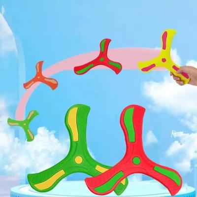 1-32PCS LInteractive Flying Disc Toy for Adults Kids Soft Boomerang Three-Leaf Cross Decompression Puzzle Gift Made Plastic Foam