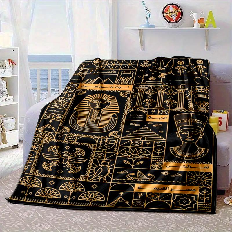 Ancient Egyptian Hieroglyphics Blanket Flannel Blanket Throw Blanket Sofa Cover Blanket Soft Premium Blanket Picnic Blanket Tv Blanket Gifts