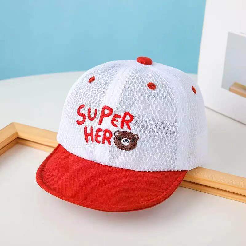 

Cap Childrens Sun Block Baseball Cap Adjustable Casual Comfortable Everything B красный