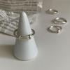S925 Elegant Adjustable Sterling Silver Ring For Women Featuring Minimalist Geometric Design