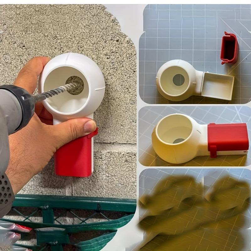 2Pcs Reusable Rotating Nozzle Drill Bit Dust Box Efficient Dust Collection Design Suitable for Drilling Sanding Grinding
