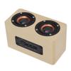 Wooden Bluetooth Speaker Retro Wireless Subwoofer AUX Stereo Speaker for Home TabletBamboo Wood