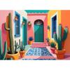Vintage Mexican Cactus Poster Floral Moon Aesthetic Canvas Painting Prints Colourful  Wall Art Picture Room Home Decor