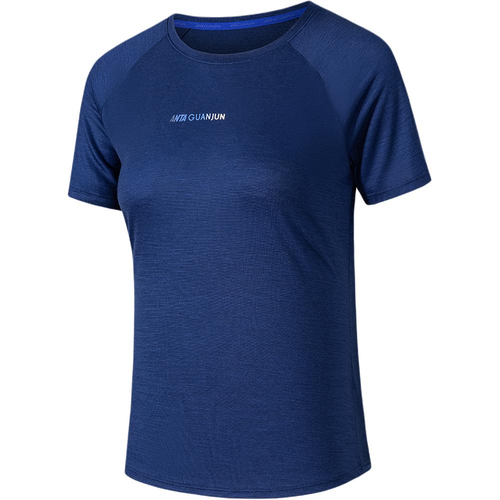 

Anta Champion Outdoor Series Round Neck Pullover Letter Short Sleeve T-Shirt Women T-Shirts 162610102-2 M
