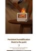 Bluetooth Flame Aroma Diffuser Humidifier - Colorful Spray, Large Desktop Fireplace Design
