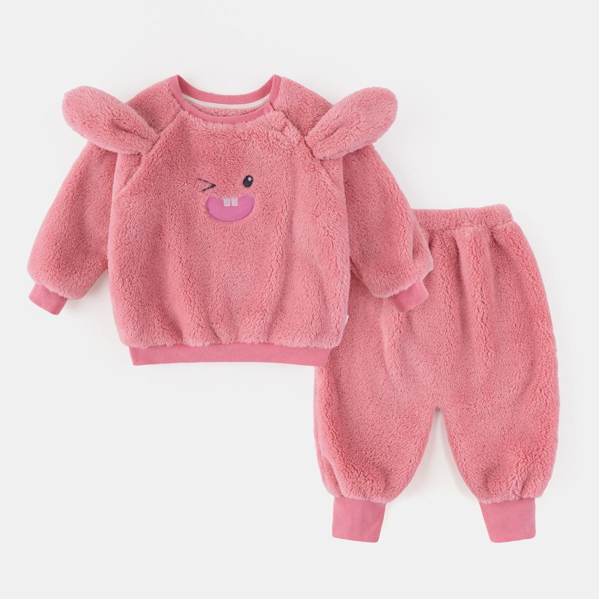 

Fluff Kids Autumn/Winter Two-Piece Pajama Set - Trendy Boys & Girls Sleepwear 90 cm