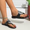 Fashion New Brand Ladies Shoes Pinch Toe Women's Slippers Fashion String Bead Daily Slippers Women Summer Plus Size Solid Flat Slippers