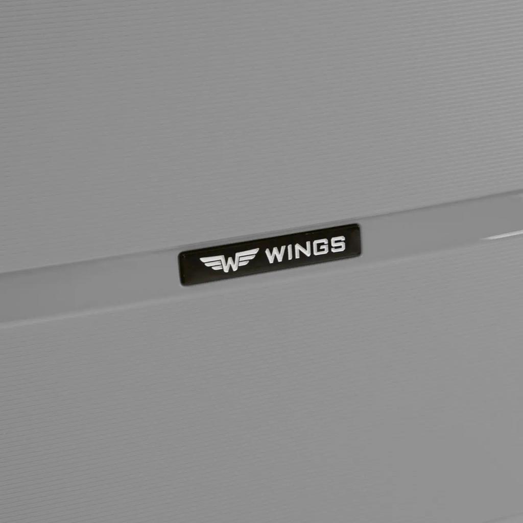 Wings Hawfinch 3.0 Medium Suitcase Polypropylene 24" D. Grey