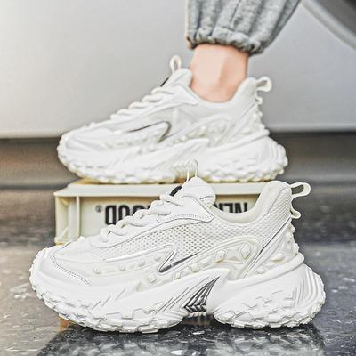 Herren Vintage Plateau Schnür-Skateboard Casual Sneakers Outdoor Street Sports Style Bequeme Klobige Tennis Laufschuhe