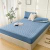 Solid Color Quilted Waterproof Bed Sheet - Thick Brushed Simmons Protective Cover for Home Use