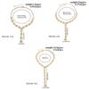 Vintage Irregular Necklace Adjustable Gold/Silver Choker Necklace Imitation Metal Tassels Design Pendant Necklace