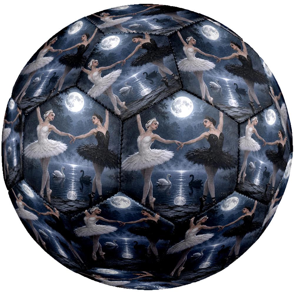 Pallone da Calcio a Tema Balletto Taglia 5, Adatto Sia per Partite Indoor che Outdoor, un Regalo Adatto a Tutti.