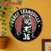 Metal Cat Wall Decor Tin Sign Gift For Friend 15x30cm Vintage Home Art