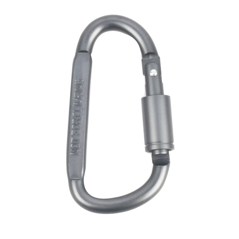 Diren D-Shaped Aluminum Carabiner Quick Hooks (6-Pack)